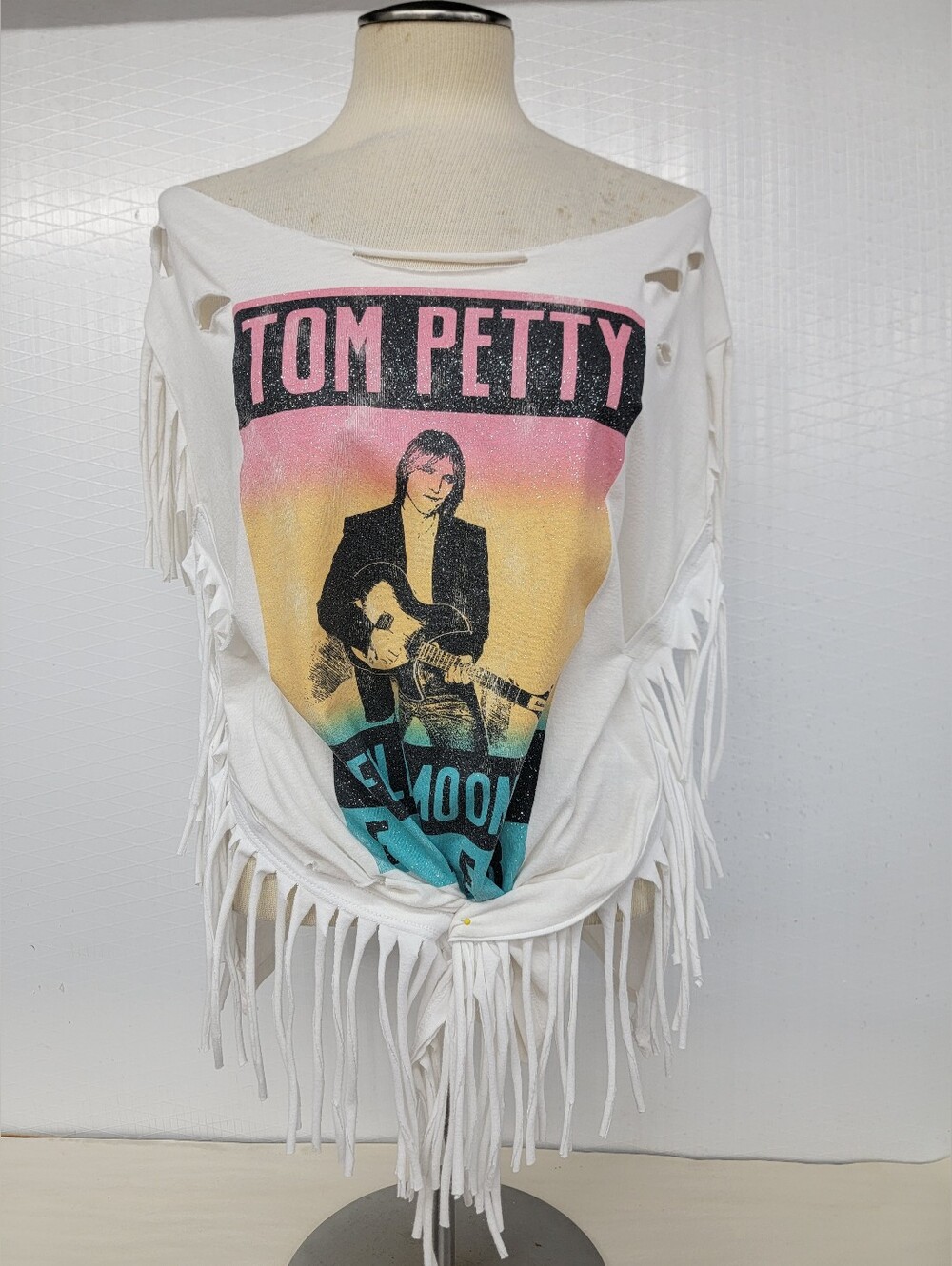 Tom Petty Fringe Band Tee Upcycled Retro Vintage Band Merc